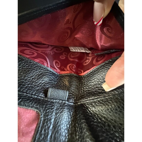 Brighton Nepal Organizer Pebble Italian Crocodile-Embossed Leather Crossbody Bag - Picture 7 of 11